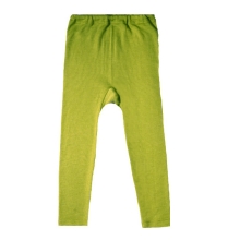 Leggings Cosilana Unterhose uni + Ringel Wolle / Seide, CO uni und Ringel: grün, Größe ab 56: 92