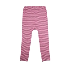 Leggings Cosilana Unterhose uni + Ringel Wolle / Seide, CO uni und Ringel: pink / natur geringelt, Größe ab 56: 92