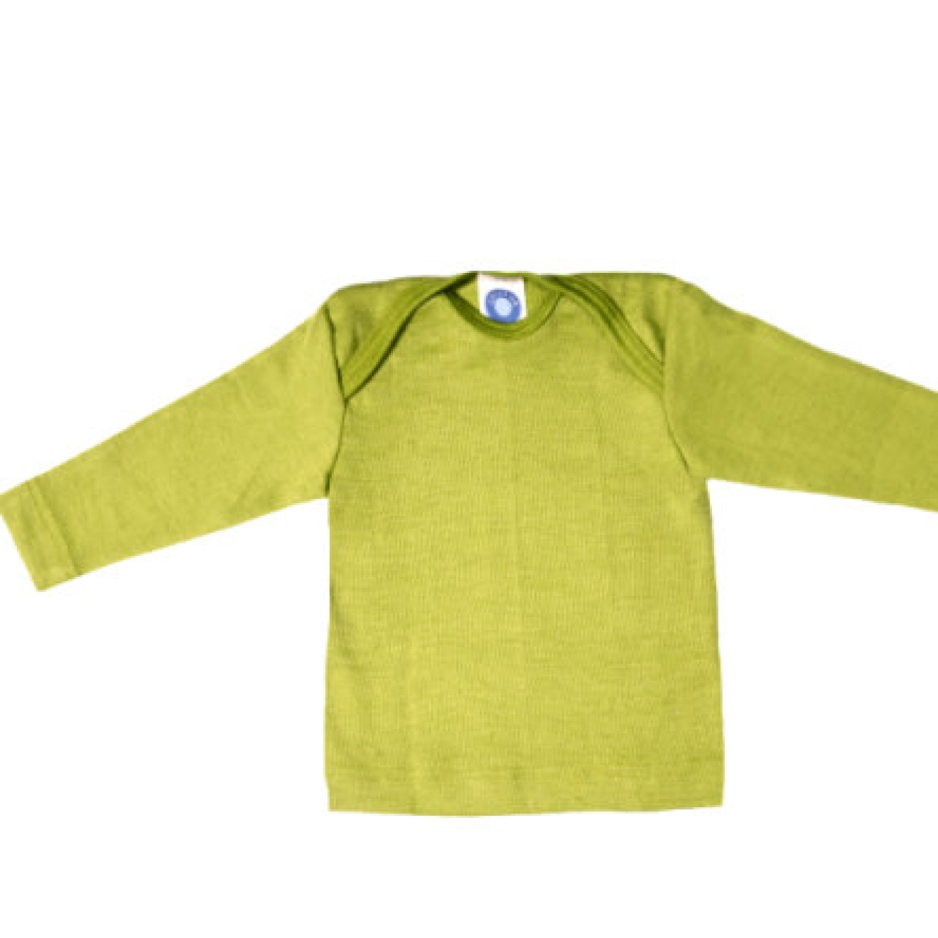 Cosilana Schlupfhemd Wolle Seide grün einfarbig