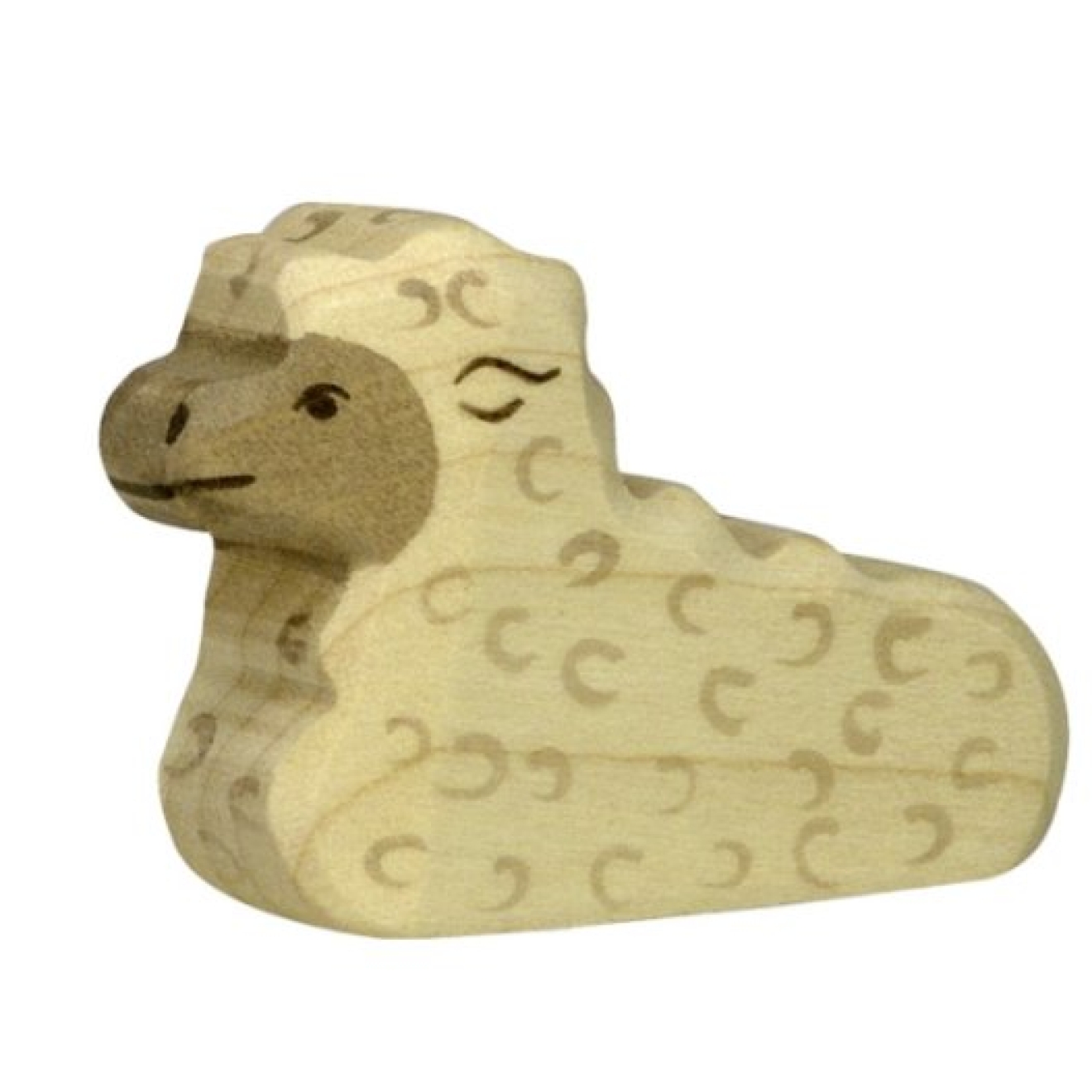 lamm liegend Holztiger