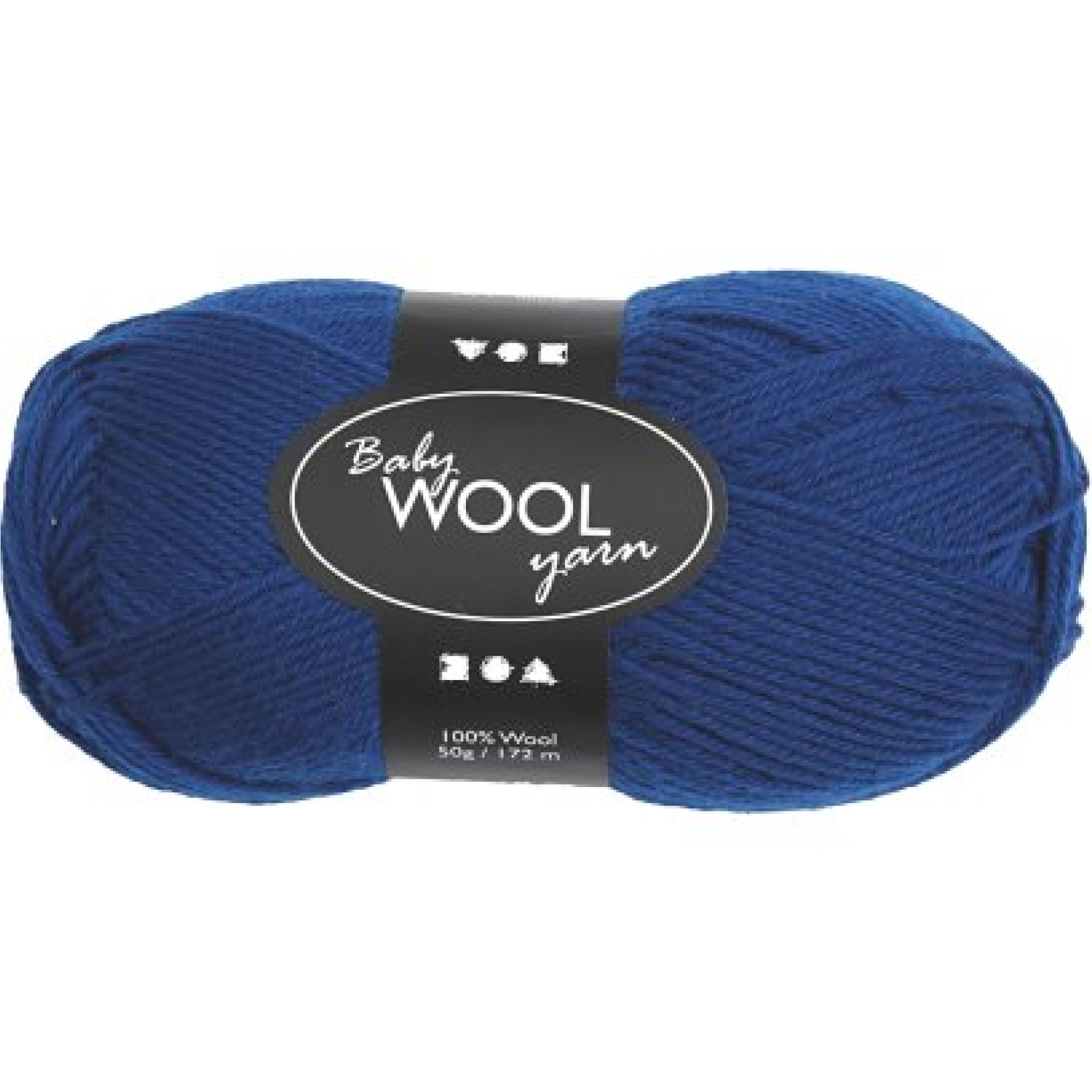 Babywolle Wolle zum Stricken blau 50g